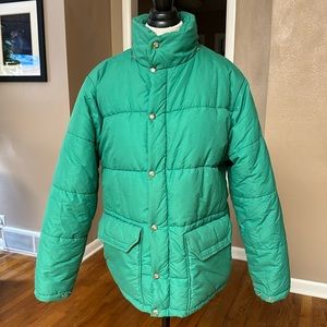 Vintage 70s 80s North Face Puffer Coat brown tag Canvas Down M
